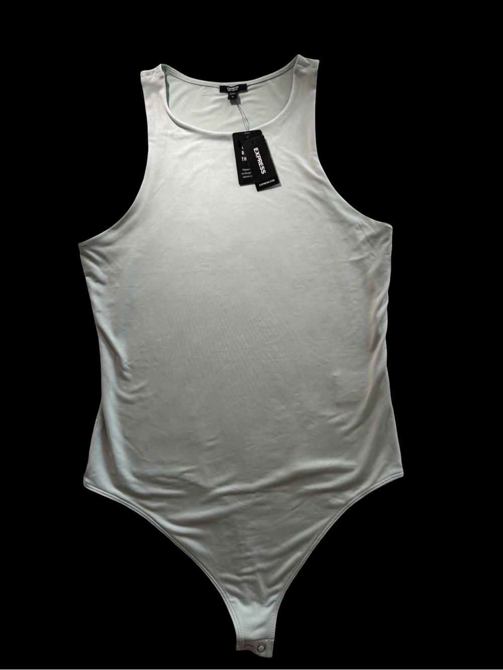 Express White Tank Bodysuit